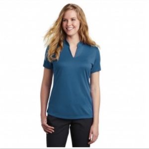 Nike Dri Fit Blue Vneck Preformance Top